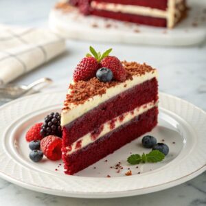 Red Velvet Cake – Bánh nhung đỏ sang trọng, ngọt mềm và tinh tế