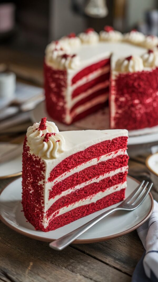 Red Velvet Cake – Bánh nhung đỏ sang trọng, ngọt mềm và tinh tế - Ảnh 3