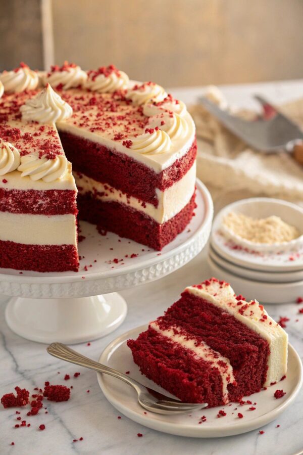 Red Velvet Cake – Bánh nhung đỏ sang trọng, ngọt mềm và tinh tế - Ảnh 2