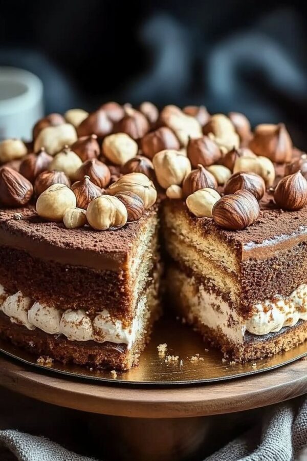 Hazelnut Cake – Bánh hạt phỉ thơm bùi, mềm xốp và sang trọng - Ảnh 3