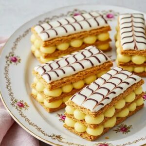 Mille-Feuille – Bánh ngàn lớp Pháp, giòn tan và béo ngậy